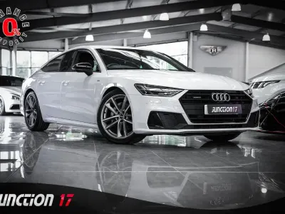 Used Audi A7 Sportback Black Edition 286 HP (210 kW) 2021 White Hatchback