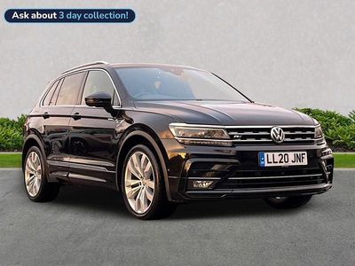 Black Used 2020 VW Tiguan R-line SUV | £19,999 (Good price)