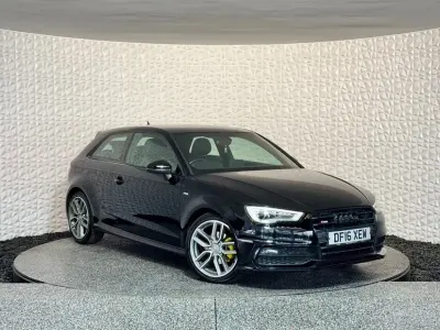Used Audi A3 S-Line 110 HP (80 kW) 2016 Black Hatchback