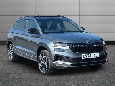 Used Skoda Karoq SportLine 150 HP (110 kW) 2024 Graphite grey metallic SUV