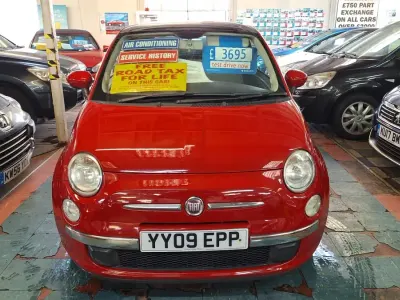 Used Fiat 500 Lounge 69 HP (50 kW) 2009 Red Hatchback