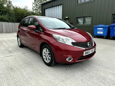 Used Nissan Note Acenta 80 HP (58 kW) 2016 Red Hatchback