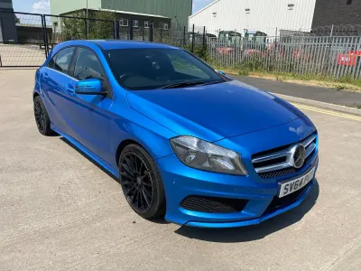 Used Mercedes A220 AMG 170 HP (125 kW) 2014 Blue Hatchback