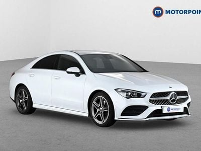 Used Mercedes CLA200 AMG line 163 HP (119 kW) 2021 White Coupe