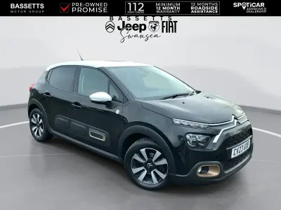Begagnad Citroën C3 PureTech 83 HK (61 kW) 2023 Svart Halvkombi