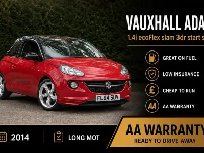 Used Vauxhall Adam Slam 100 HP (73 kW) 2014 Red Hatchback
