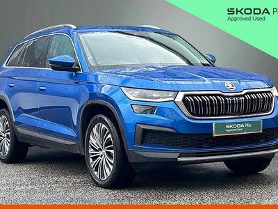 Used Skoda Kodiaq SE L Executive 147 HP (108 kW) 2023 Race blue metallic SUV