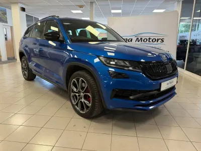 Used Skoda Kodiaq vRS 239 HP (175 kW) 2019 Blue SUV