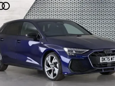 Used Audi A3 Black Edition 150 HP (110 kW) 2025 Blue