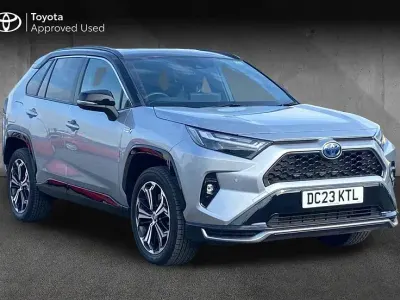 Used Toyota RAV4 Hybrid 302 HP (222 kW) 2023 Silver blade with black roof SUV
