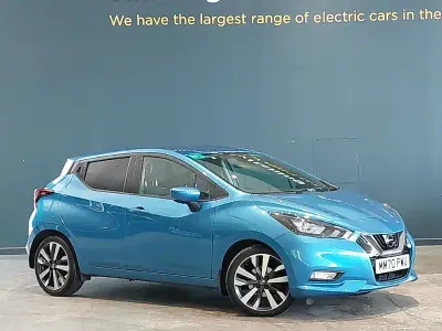 Used Nissan Micra Tekna 92 HP (67 kW) 2020 Blue Hatchback