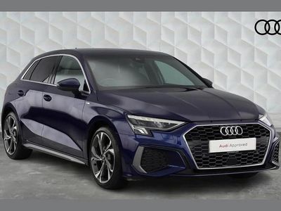 Used Audi A3 S-Line 110 HP (80 kW) 2022 Blue Sedan