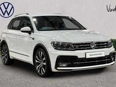 Pure white Used 2018 VW Tiguan R-line SUV | £21,013 (Fair price)