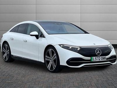 Diamond white Used 2022 Mercedes EQS450+ Exclusive Luxury Sedan | £50,490 (Fair price)