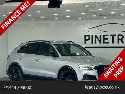 Used Audi Q3 Black Edition 150 HP (110 kW) 2018 Silver SUV