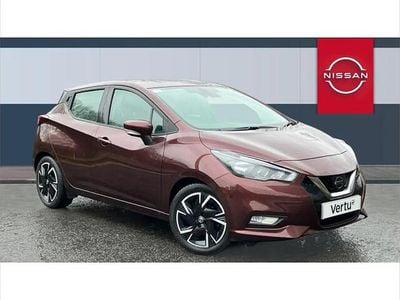 Used Nissan Micra Acenta 92 HP (67 kW) 2021 Red Hatchback