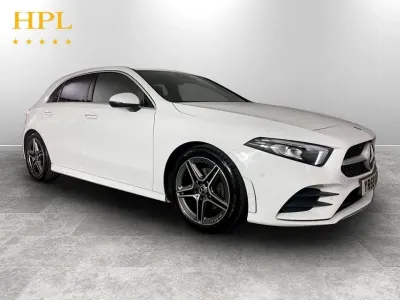 Used Mercedes A200 AMG line 163 HP (119 kW) 2019 White Hatchback
