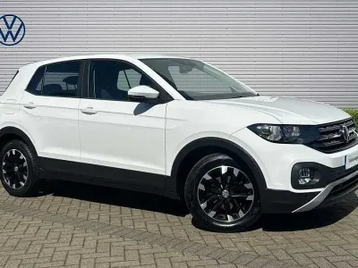 Used VW T-Cross S 95 HP (69 kW) 2019 White SUV