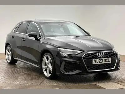 Used Audi A3 S-Line 150 HP (110 kW) 2023 Black Sedan