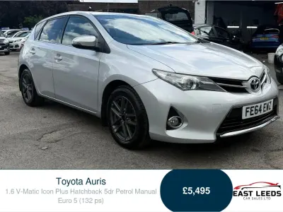 Used Toyota Auris Plus 132 HP (97 kW) 2014 Silver Hatchback