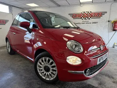 Used Fiat 500 Lounge 69 HP (50 kW) 2016 Red Hatchback