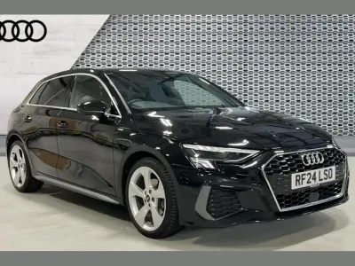 Used Audi A3 S-Line 110 HP (80 kW) 2024 Black Hatchback