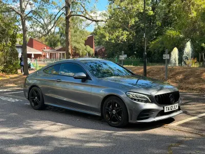 Used Mercedes C200 AMG line 2018 Grey Coupe