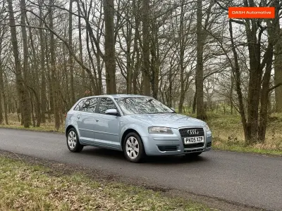Used Audi A3 Sportback Comfort 150 HP (110 kW) 2005 Blue Hatchback