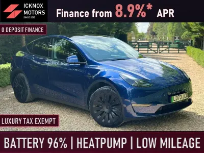 Used Tesla Model Y Long Range AWD 378 kW (514 HP) 2023 Blue SUV
