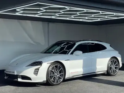 Used Porsche Taycan Performance Package 500 kW (680 HP) 2022 White Estate