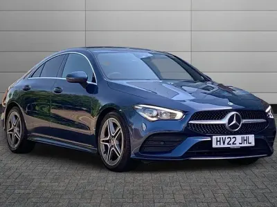 Used Mercedes CLA200 AMG line 161 HP (118 kW) 2022 Digital white Coupe
