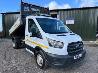 used Ford Transit 2.0 EcoBlue 130ps Leader Dropside tipper 73k miles