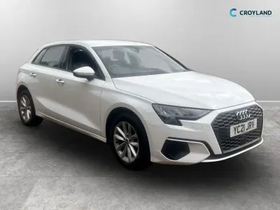 Used Audi A3 Sportback 110 HP (80 kW) 2021 White Hatchback
