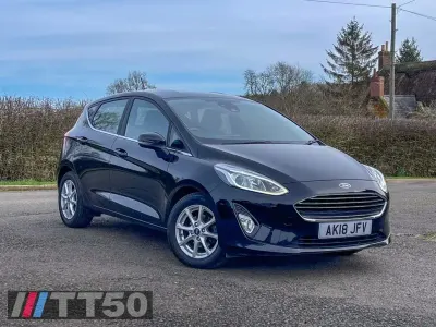 Used Ford Fiesta Zetec 100 HP (73 kW) 2018 Black Hatchback