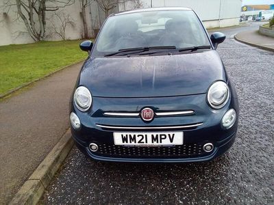 Used Fiat 500 Lounge 70 HP (51 kW) 2021 Blue Hatchback