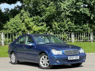 Used Mercedes C180 Classic 143 HP (105 kW) 2007 Blue Sedan