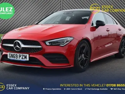 Used Mercedes CLA180 AMG Line Premium Plus 136 HP (100 kW) 2019 Red Sedan