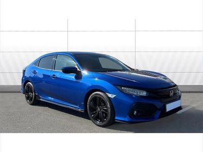 Begagnad Honda Civic Sport 182 HK (133 kW) 2018 Blå Halvkombi