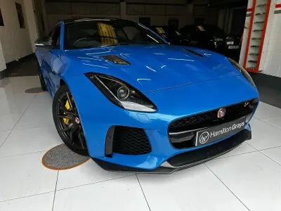 Usado Jaguar F-Type Supercharged 575 HP (422 kW) 2016 Azul Coupé