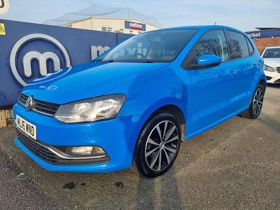 Used VW Polo SE 75 HP (55 kW) 2016 Blue Hatchback