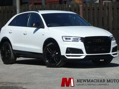 Used Audi Q3 Black Edition 184 HP (135 kW) 2017 White SUV