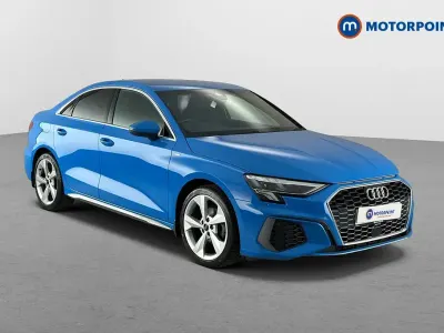Used Audi A3 S-Line 110 HP (80 kW) 2023 Blue Sedan