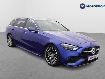 Begagnad Mercedes C220 AMG Line Premium 200 HK (147 kW) 2022 Blå Kombi
