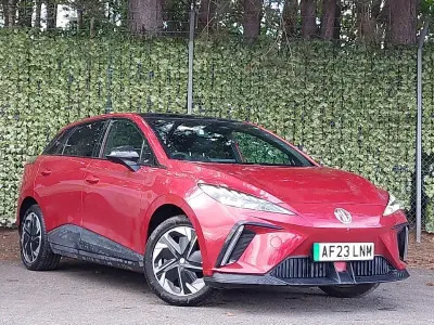 Used MG MG4 EV Trophy 149 kW (203 HP) 2023 Red Hatchback