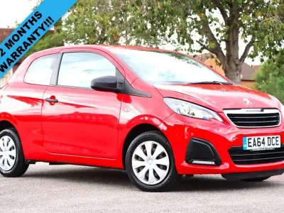 Used Peugeot 108 Access 68 HP (50 kW) 2014 Red Hatchback