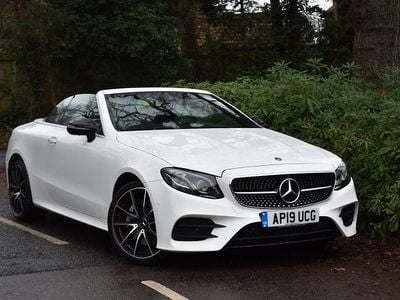 Polar white with black nappa leather Used 2019 Mercedes E450 AMG Cabriolet | £27,990