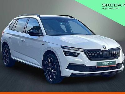 Used Skoda Kamiq Monte Carlo 147 HP (108 kW) 2021 Moon white metallic SUV