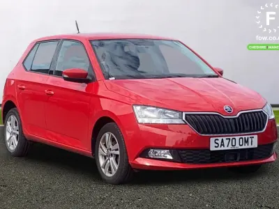Used Skoda Fabia SE 60 HP (44 kW) 2020 Red Hatchback