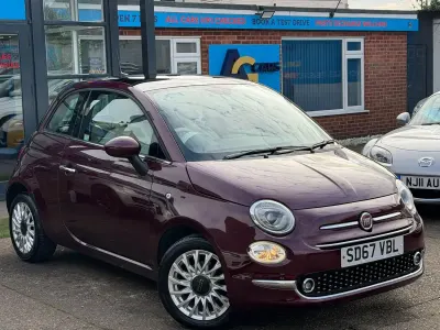 Used Fiat 500 Lounge 69 HP (50 kW) 2018 Red Hatchback
