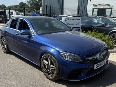 Used Mercedes C300 AMG Line Premium Plus 2019 Blue Sedan